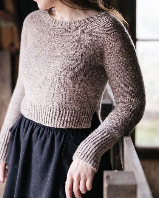 Knitting pattern: Tie takaisin sweater